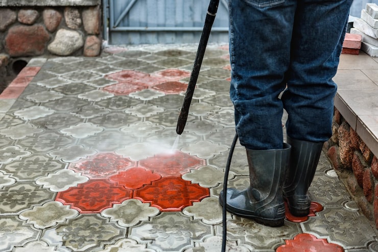 Paver sealing and exterior cleaning